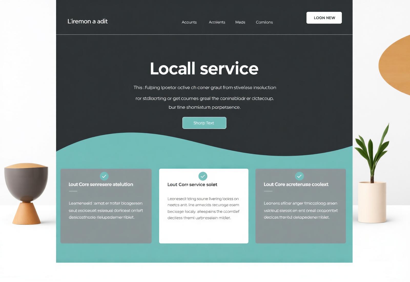 Service business website example